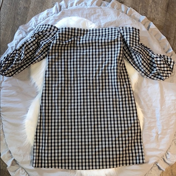 1. State strapless dress w/sleeves - Picture 2 of 6